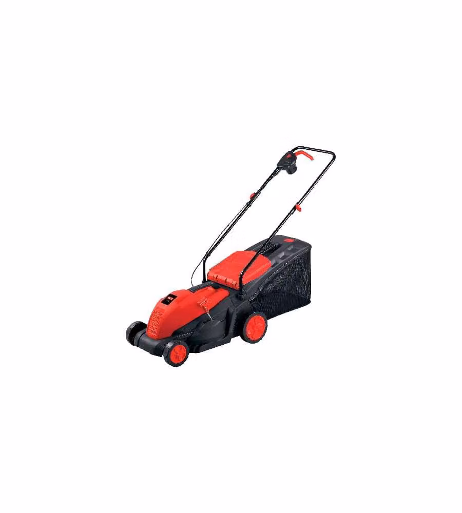 Valex Tagliaerba Elettrico 1500W Rosso diam. 36cm Cesto Raccolta 50L