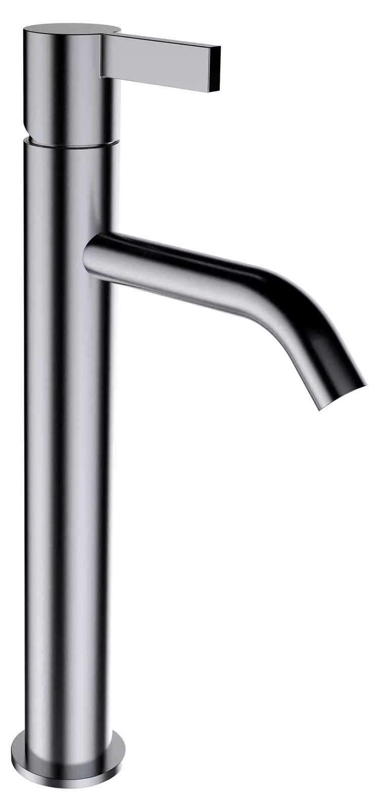 LAUFEN Mitigeur de lavabo sur pied Kartell, bec fixe, sans robinet de vidange, saillie 125 mm, H3113380901201, H3113380901201