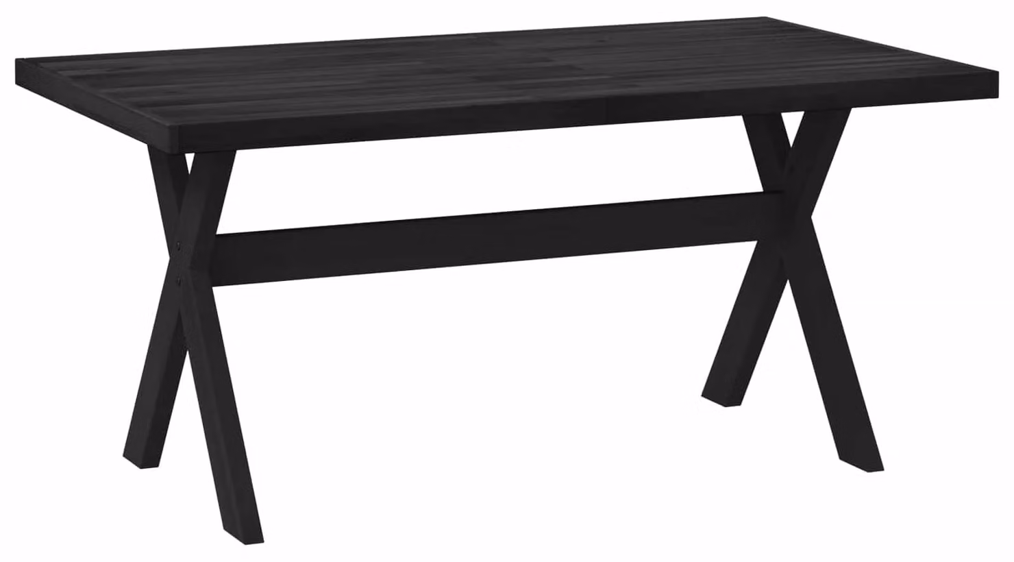 Tavolo da pranzo NOAIN 160 cm Legno Massello di Pino Nero