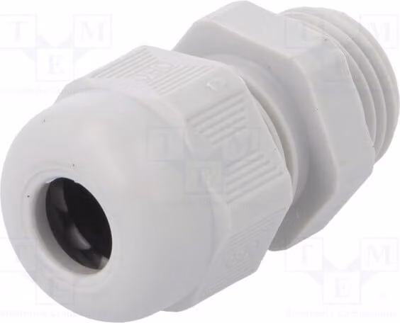 1 x Raccordo per cavi PG9, grigio chiaro, V-TEC PG9 LGR n, grado di protezione IP68, materiale: [specificare il materiale]