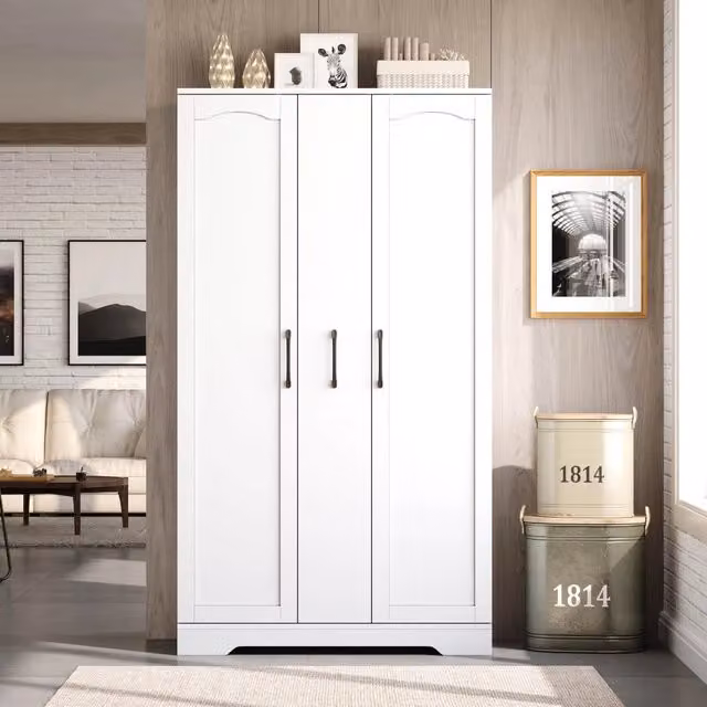 Mobile da Cucina con Anta Doppia e Scaffale per Spezie ¨C Minimal ¨C Bianco, 150x78x40 cm, Ripiani Regolabili