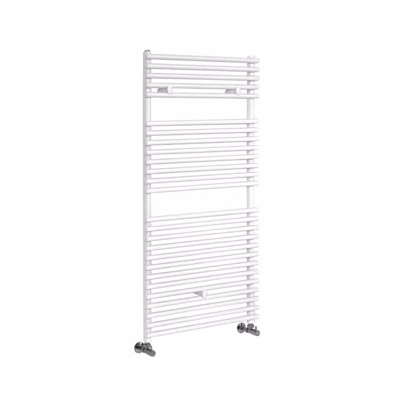 Scaldasalviette di Design Bianco - Termoarredo Bagno - 1190 x 600mm - 720W - Arno