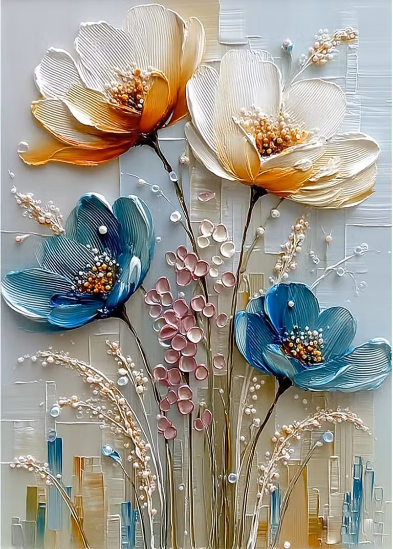 Kit per Diamond Painting, 30 x 40 cm, completo di accessori, per creare opere d'arte fai-da-te