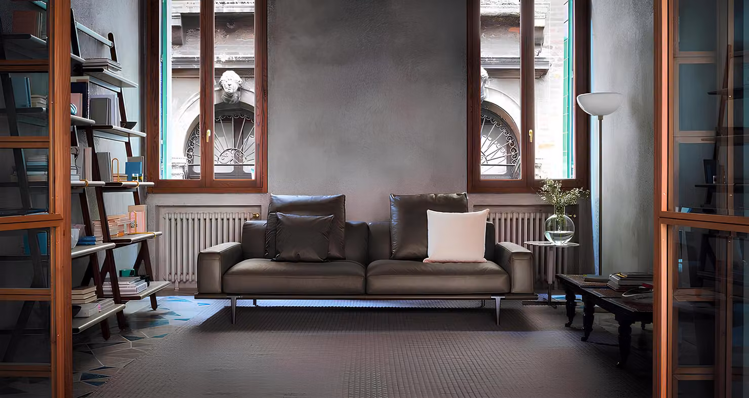 Sofa Dreisitzer Couch Polster Design Sitz Zimmer Möbel Moderne Leder 3er Sofas