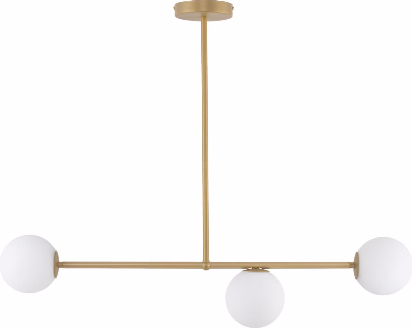 Lampada da soffitto moderna e minimalista in oro con tre sfere di vetro Gama 3xG9 12W Sigma Lighting