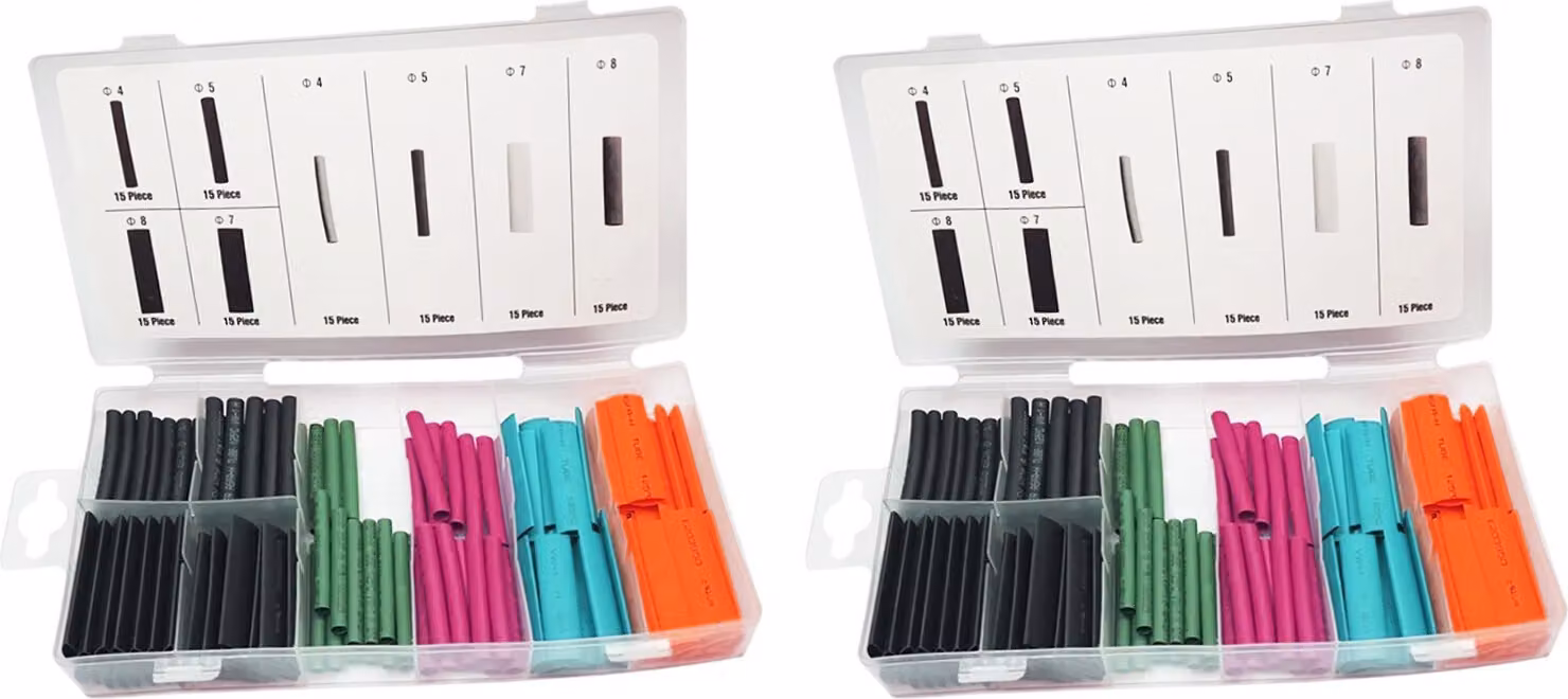 Set di tubi termorestringenti (240 pezzi: 4, 5, 7 e 8 mm)