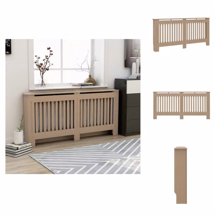 vidaXL Pannelli per radiatori 172x19x81 cm MDF - Accessori per radiatori