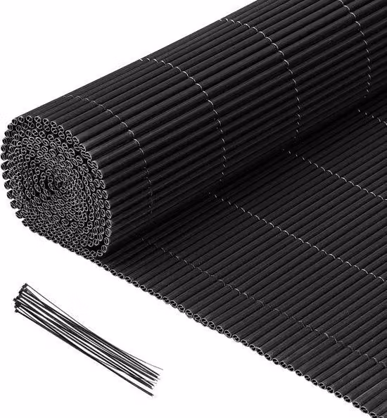 Schermo protettivo in PVC resistente a vento e intemperie, ideale per giardino e terrazza, colore antracite, dimensioni 0,9 x 4 metri