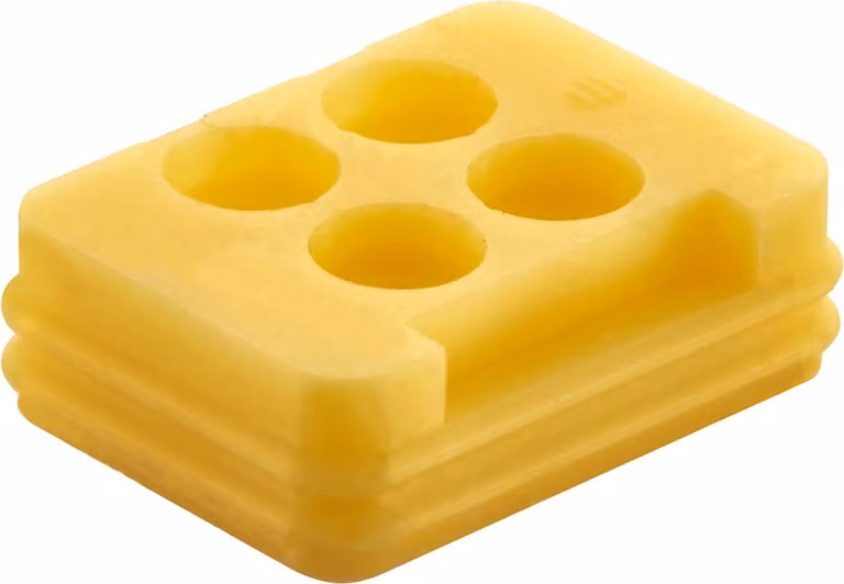 Connettore compatto HARTING Han 1A, con guarnizione per singolo filo, adatto per 4 contatti, versione maschio/femmina, compatibile con configurazioni a 2+PE e