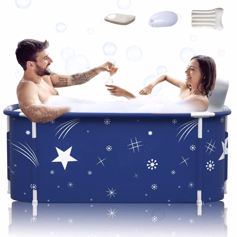 Vasca da bagno per due persone, ideale per creare un'oasi benessere in casa