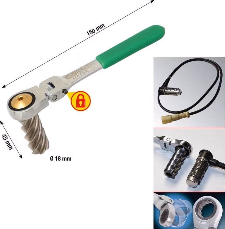 KS Tools Alesatore in ABS per camion Ø18x45 mm