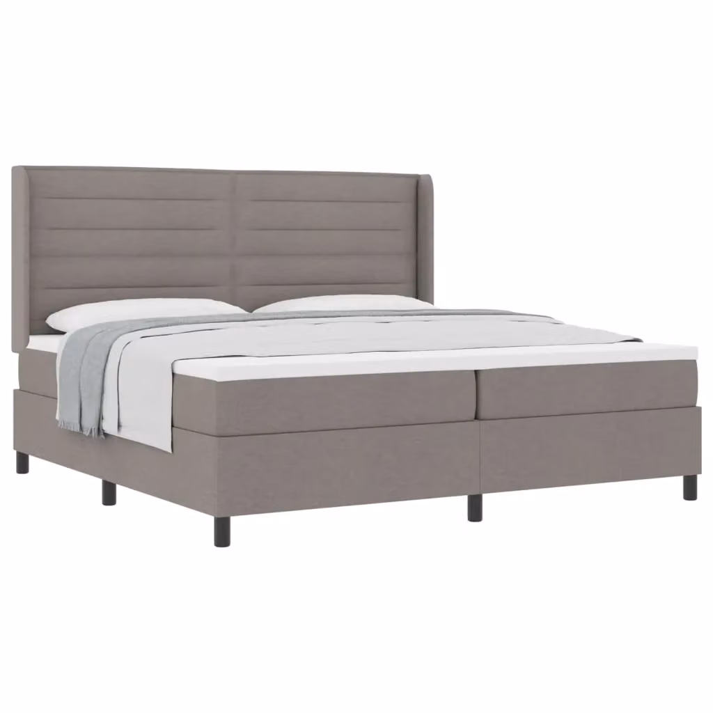 Letto ibrido con struttura imbottita vidaXL in beige e grigio L: 200 cm, P: 200 cm, H: 280 cm – 2