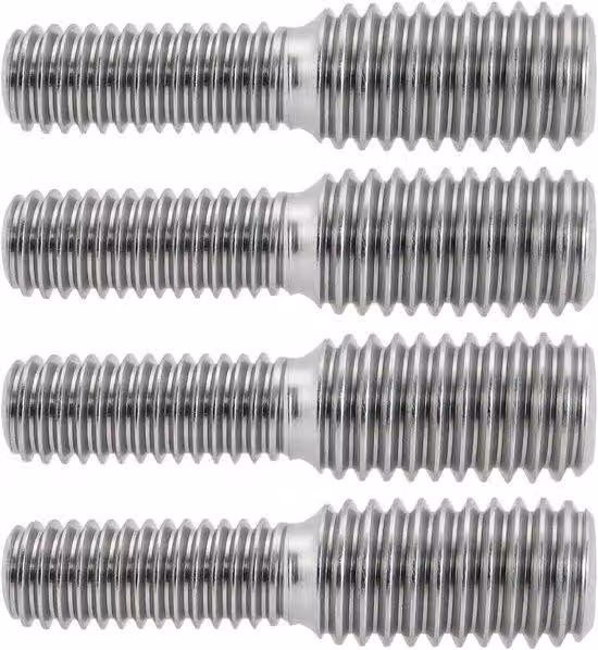 Adattatore a doppia filettatura in acciaio inossidabile da 30 mm, M6xM8