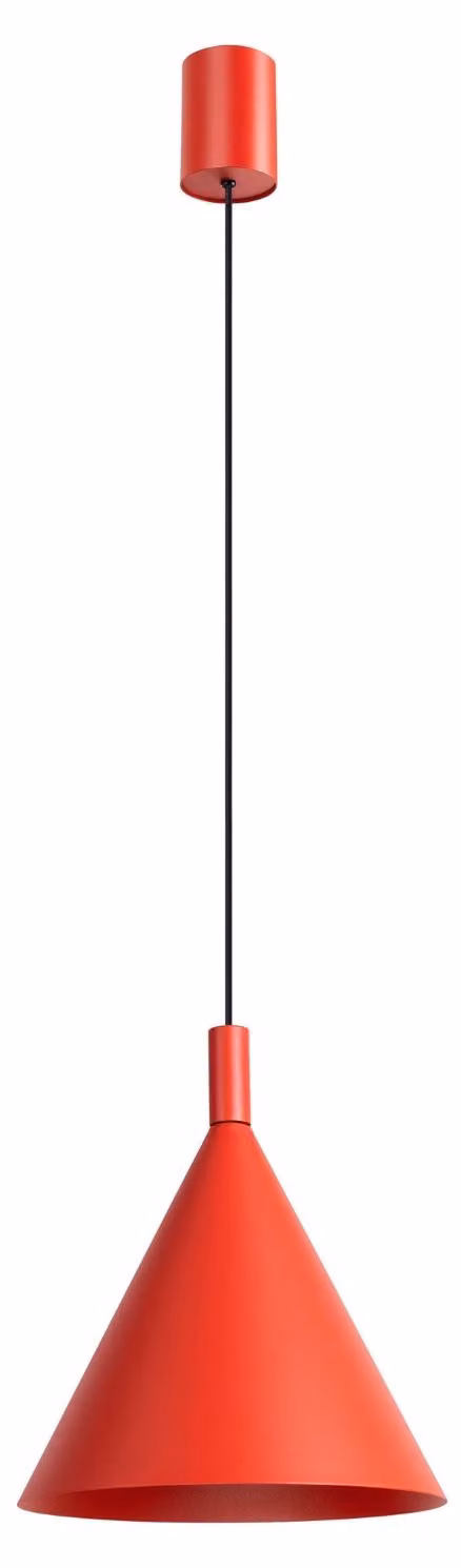 Lampada a sospensione NOX 25 rosso 1xE27 15W acciaio 140x24.5x24.5cm Sollux Lighting