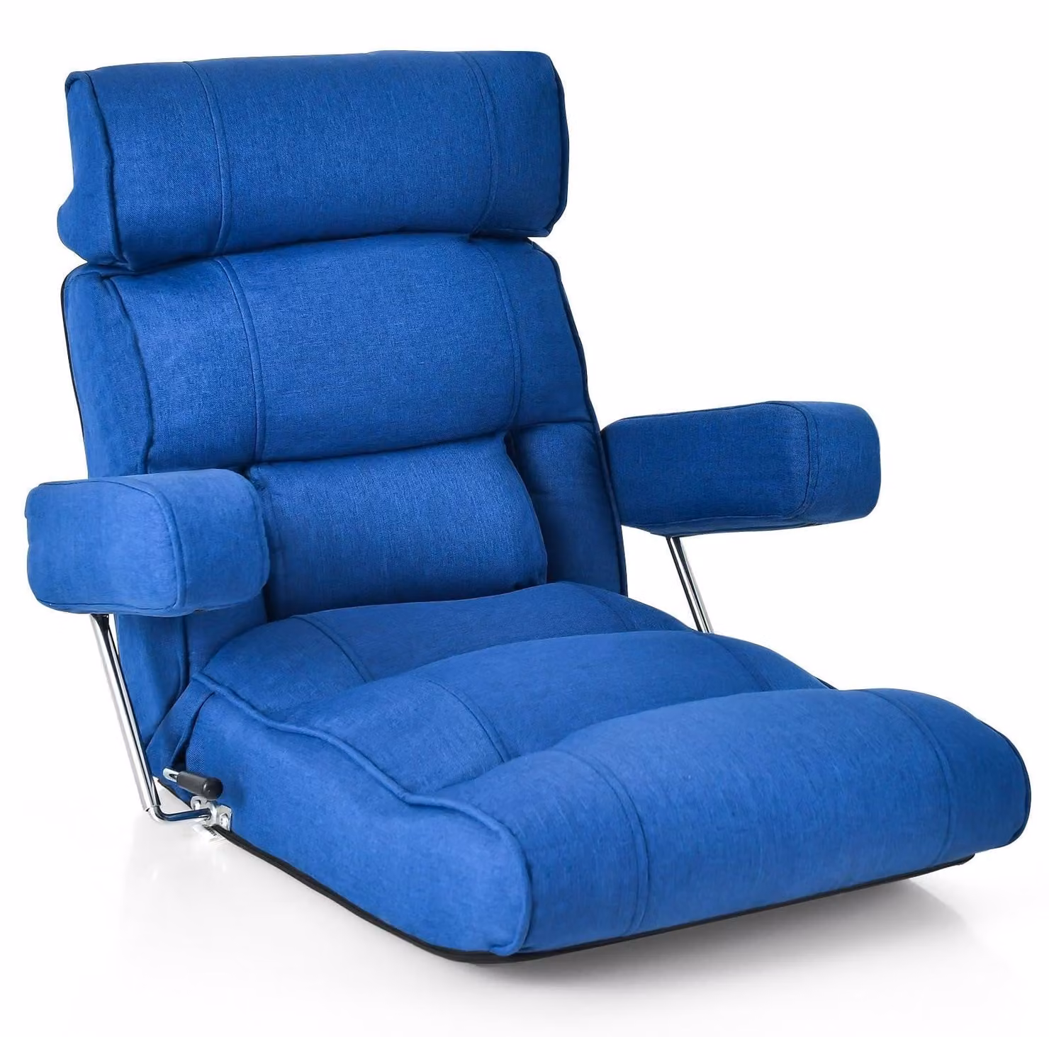 Poltrona da pavimento - Pouf - Poltrona per la meditazione - Sedia da gaming - Poltrona relax - Schienale regolabile 90-180°