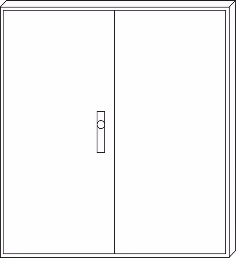 custodia vuota f-tronic ZA114, IP31, H=1100mm, L=1050mm 7120509