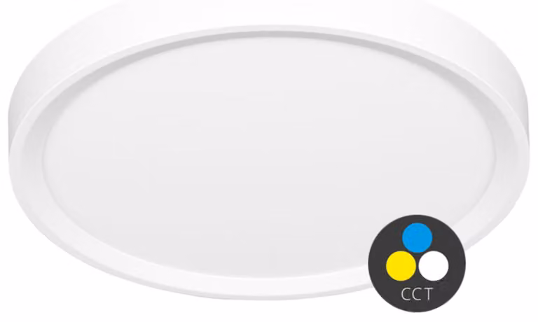 Circuito luminoso a LED Ecolite 50 W, 60 cm, temperatura di colore 6000 lm, grado di protezione IP40, bordo bianco W007-CCT/50W/BI