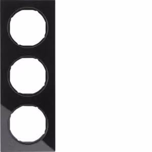 Berker 10132216 Cornice in vetro, nero Berker R.3