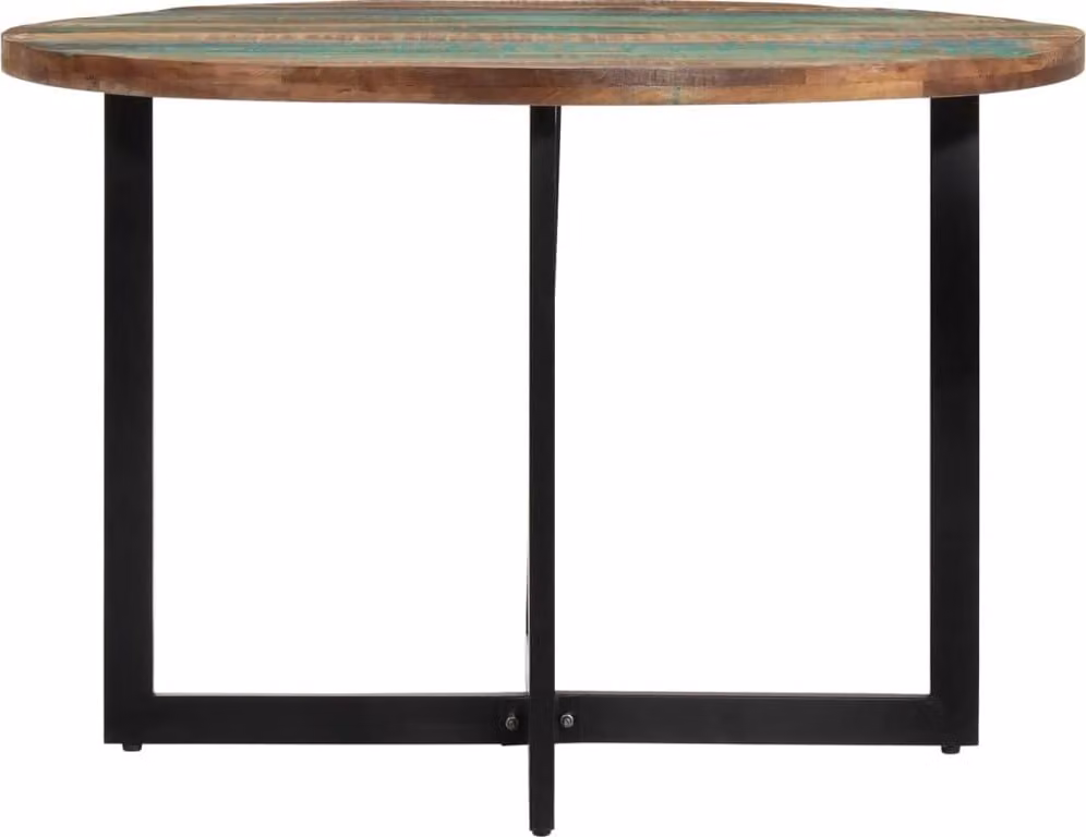 Tavolo da Pranzo 110x75 cm in Legno Massello di Recupero