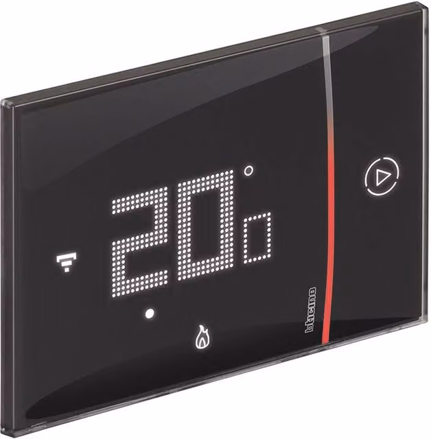 Termostato Connesso BTicino Smarther 2 with Netatmo Wi-Fi Integrato XM8002 Nero
