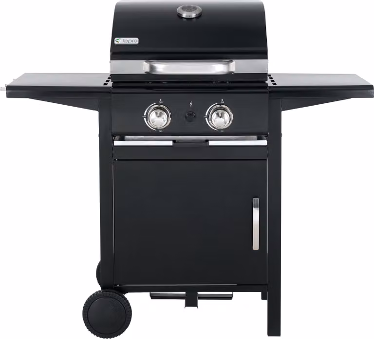 barbecue a gas tepro Bloomfield, 2 bruciatori da circa 3 kW ciascuno, superficie della griglia: circa 40,5 x 44,5 cm