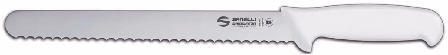 Coltello panettiere cm 24 bianco linea Supra di Sanelli Ambrogio