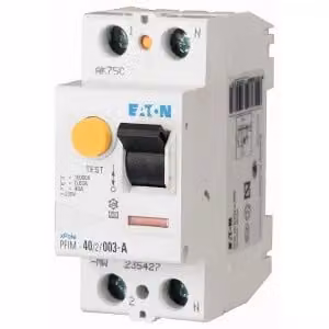 Interruttore differenziale Eaton, 25 A, 2 poli, 30 mA, tipo AC 100061