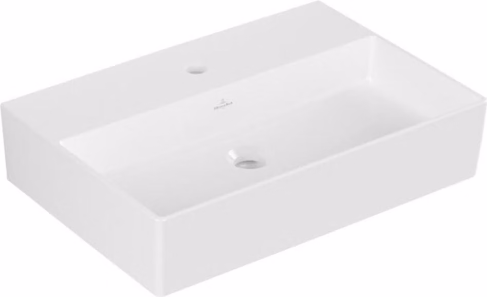 Villeroy & Boch Memento 2.0 lavabo mural, 1 trou pour robinet, sans trop-plein, poli, 600x420mm, 4A226LR1, 4A226LR1