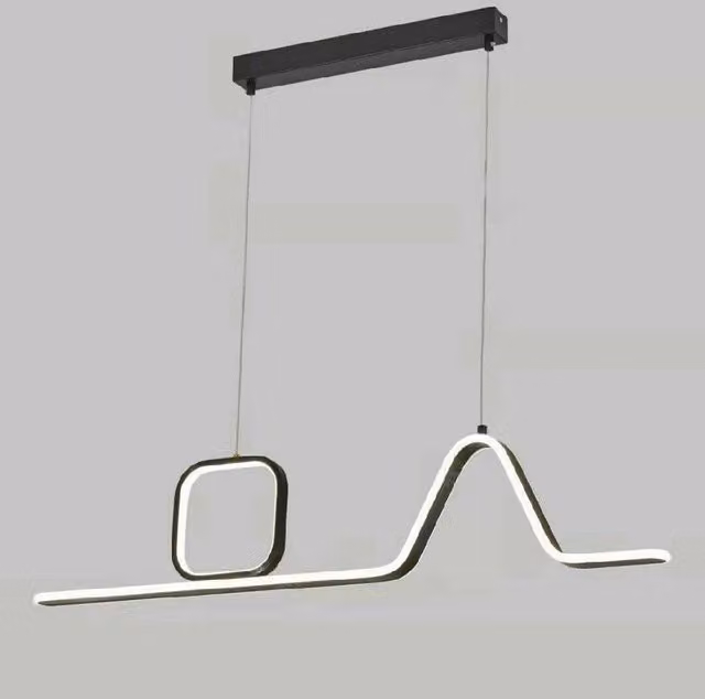 Lampadario a sospensione LED Trade Shop Traesio moderno nero con potenza 46W e regolazione temperatura colore – 1
