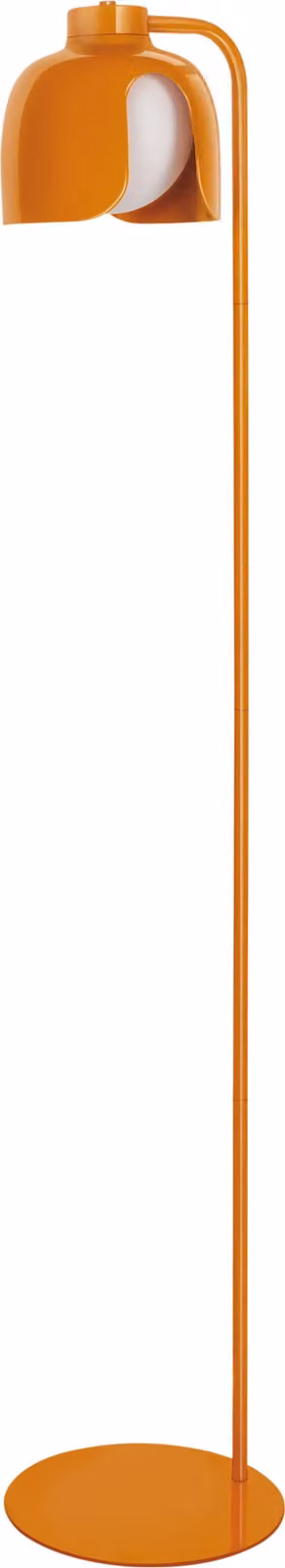 OSRAM Decor Corolle Lampada da terra, metallo e vetro arancione, attacco E27, 270 mm, cavo tessile, stile retrò