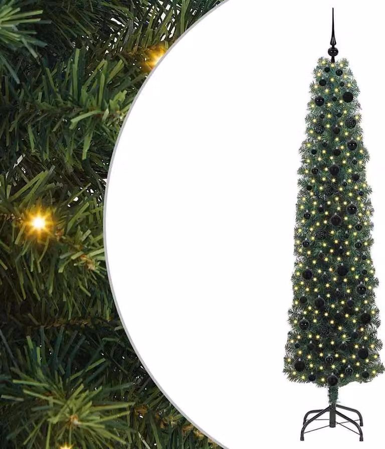 Albero di Natale artificiale con 300 LED Verde 210 cm