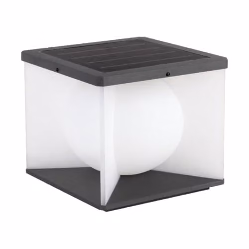 V-TAC Lampada LED da Giardino a Cubo con Pannello solare e Telecomando 8W 305*305*305mm 3000K IP65