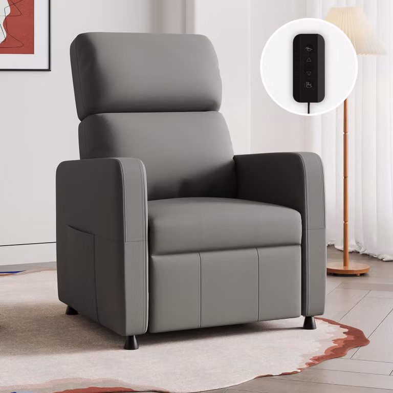 Poltrona reclinabile JUMMICO, poltrona per la televisione, poltrona relax con funzione reclinabile, con sistema elettrico