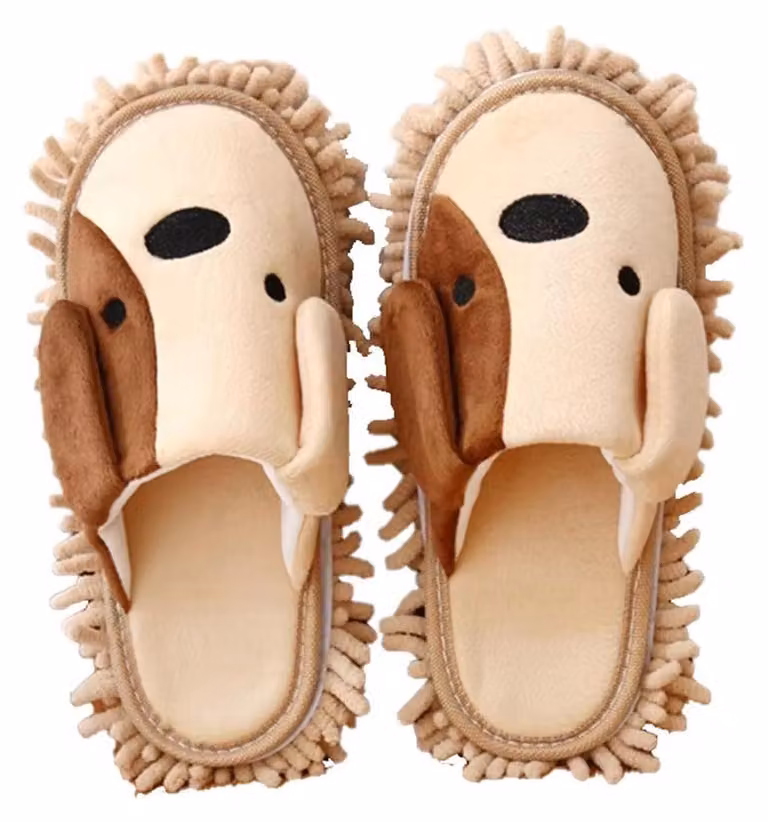 Pantofole per la pulizia in microfibra, set da 2, 26 cm, multicolore