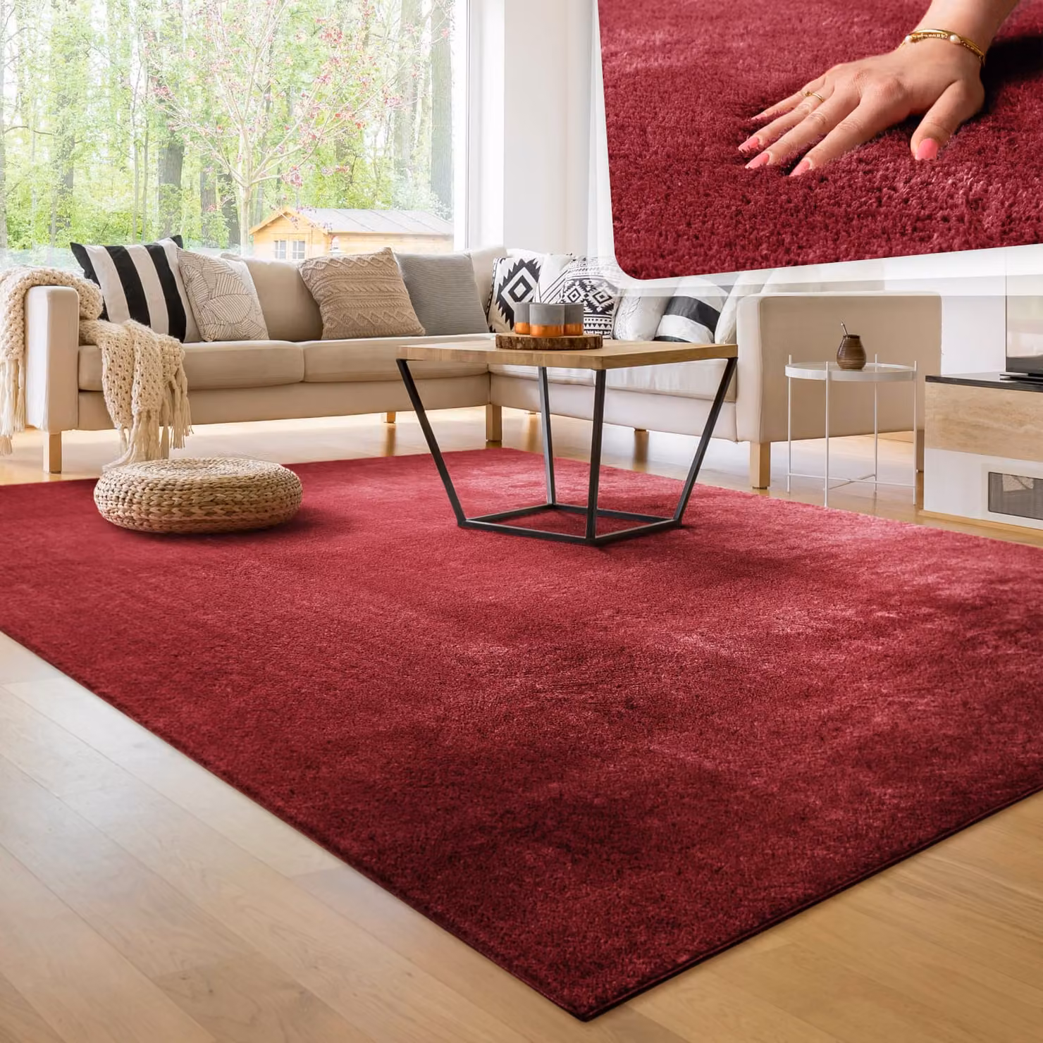 Tappeto Calia Italia rosso L: 160 cm, P: 220 cm – 3