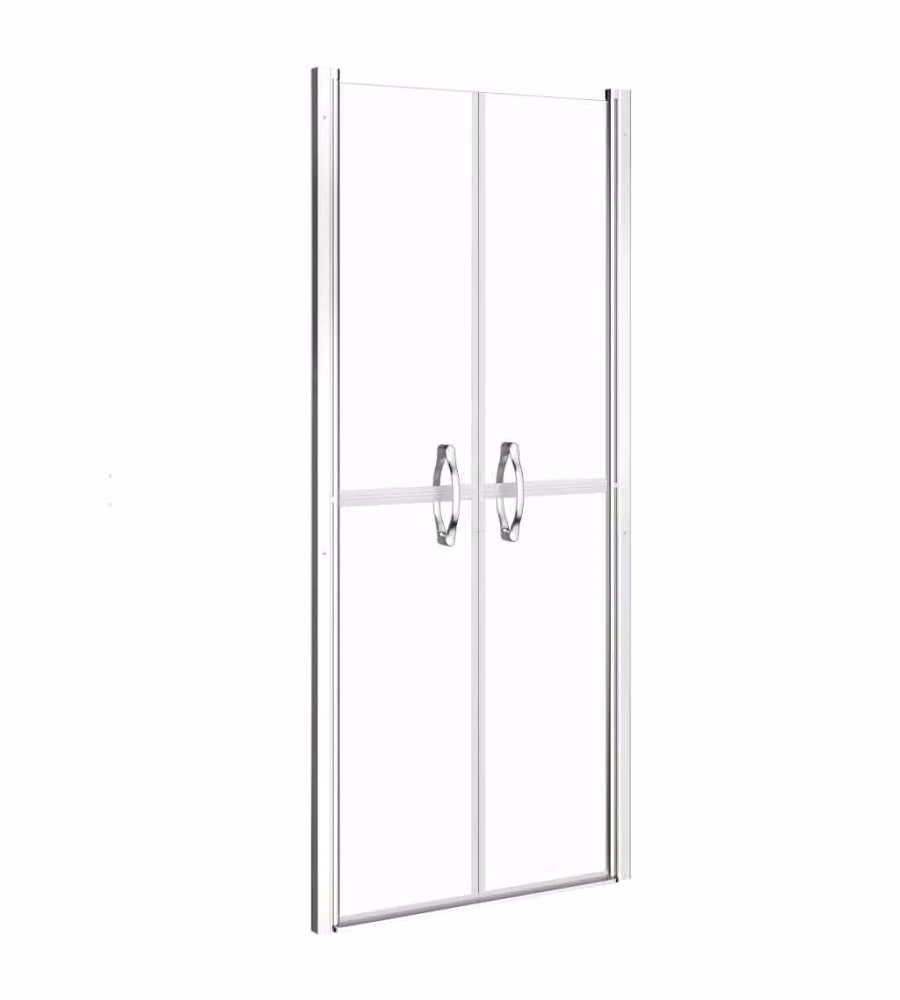 Porta per Doccia Rettangolare vidaXL in Vetro Trasparente con Profilo Argento L: 91 cm, H: 190 cm – 2