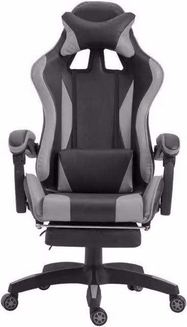 Poltrona gaming grigia cm 63 x 63 x 118-126h
