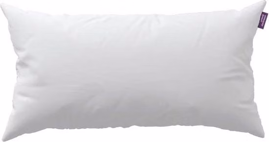 Cuscino Emma per adulti in microfibra bianca per supporto schiena e testa, traspirante e lavabile in macchina, L/P/H: 80 x 40 cm