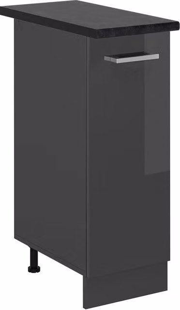 Armadio cucina dispensa alto R-Line Antracite lucido/Antracite 30 cm, PL Antracite Vicco