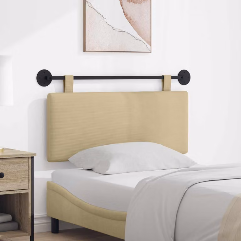 Testiera sospesa vidaXL in tessuto a corda con design moderno, disponibile in verde o beige