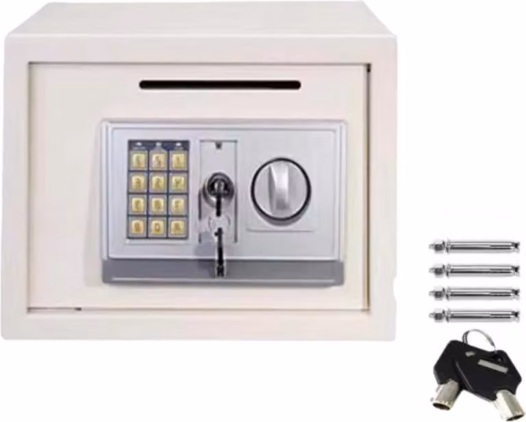 Cassaforte ignifuga Bolt Edge Zyren – 8,5 L – Serratura elettronica a combinazione – Antifurto – Per casa e ufficio