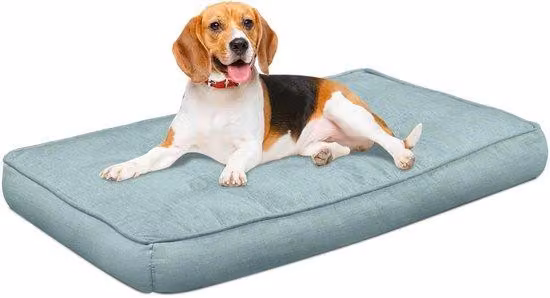 Cuccia ortopedica per cani, verde, 90x76 cm, antiscivolo, lavabile