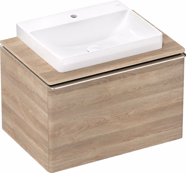 hansgrohe Xelu Q Console avec découpe au centre, 600x480, pour vasque à poser, polie, 54109230, 54109230