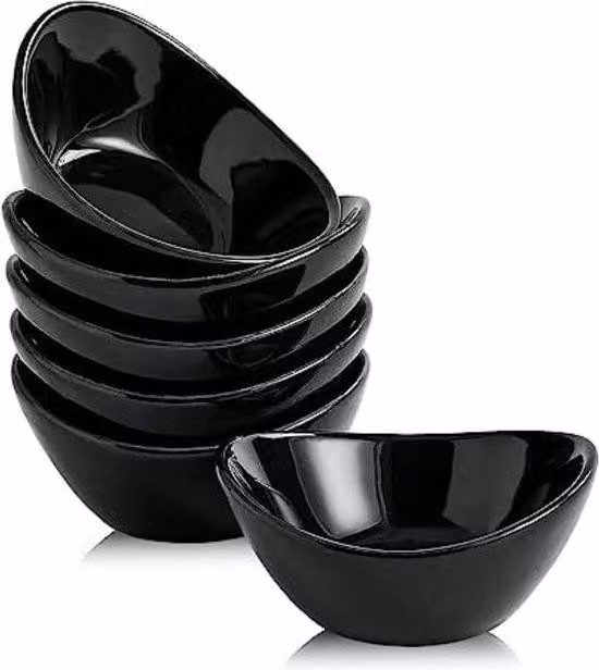 Set per tapas in plastica nera