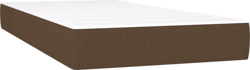 Materasso a Molle Insacchettate Rigidità Media Marrone Scuro 80x200x20 cm