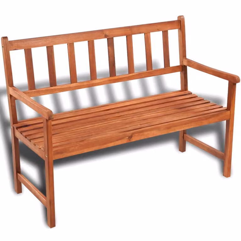 The Living Store Panca da giardino 120 cm in legno massiccio di acacia