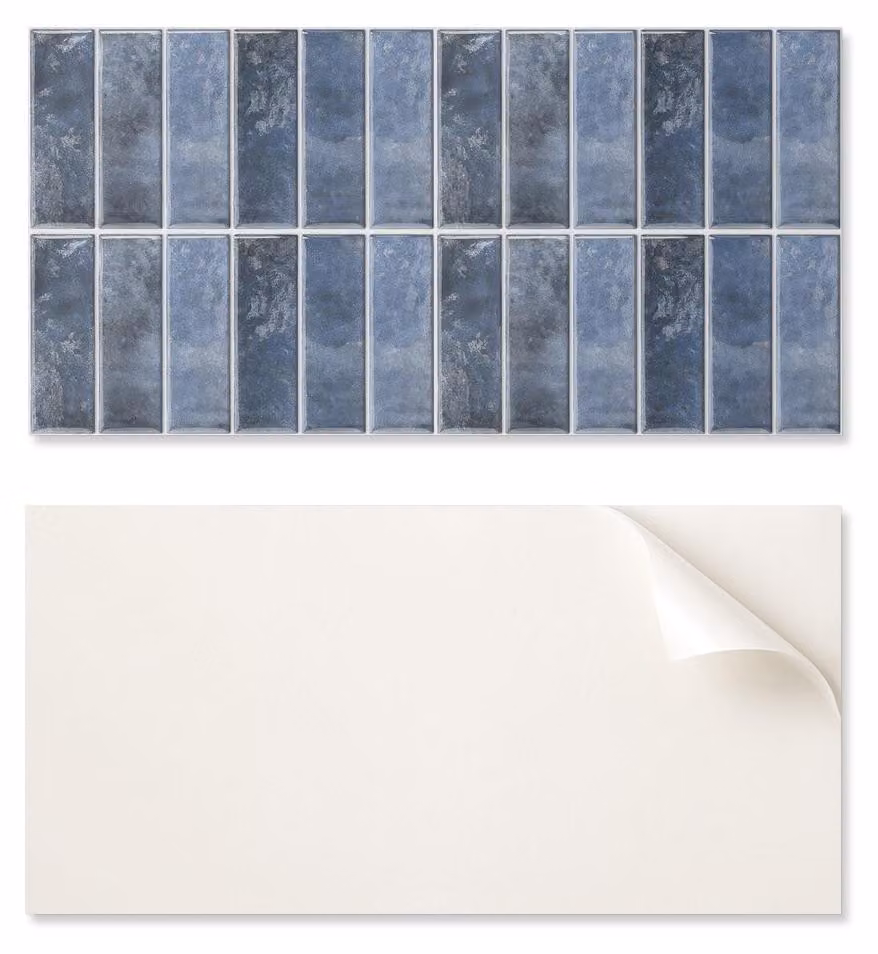 Piastrella in PVC autoadesiva con motivo decorativo, ideale per corridoi, dimensioni 100 x 50 cm, design verticale e moderno
