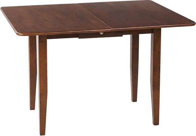 Tavolo da pranzo allungabile in marrone scuro resistente 90/120 x 60 cm