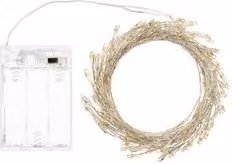 Filo Silver 150 luci - MICROLED Bianco caldo (3 + 0,1 mt) Luce fissa CHRISTMAS IP20 74552