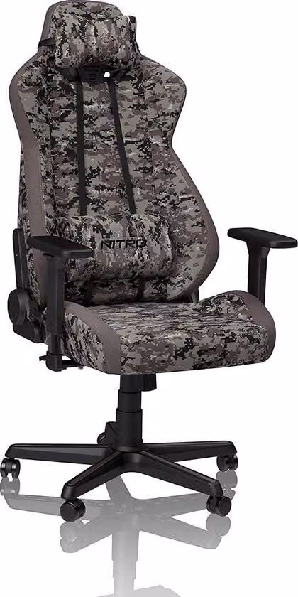 Nitro Concepts S300 Gaming Chair - Sedia da ufficio - Rivestimento in tessuto - 135kg - Urban Camo